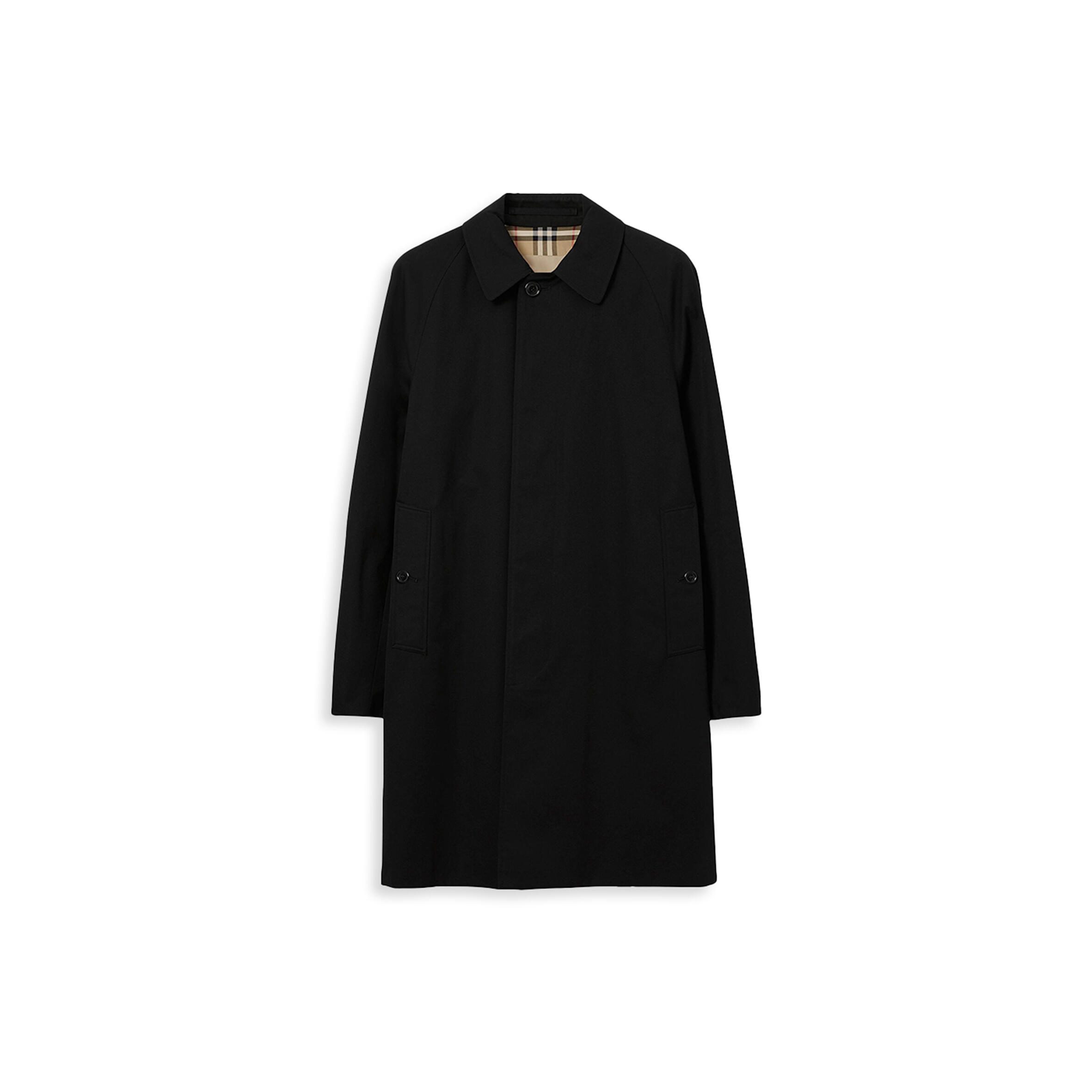 Bv*b*rry cotton camden heritage mid-length car coat